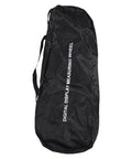 Saluaqui Digital Measuring Wheel High 9999 9M 9999 9FT Telescopic in a black carrying bag, ideal for transport.