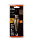 PB008B 8 Ounce Brass Plumb Bob With String Pro Grade Durable Brass Construction Lacquered Finish Removable Head