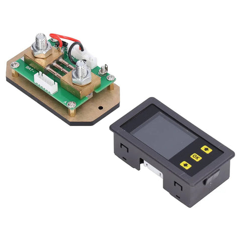 Color Screen Smart Power Meter With Bidirectional Detection And Power Off Memory, device parts with display screen and wiring terminals