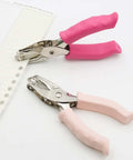 Two Pack Mini Circle Hole Punches One Quarter Inch And One Eighth Inch For Crafts Portable Handheld Paper Puncher With Grip Handle