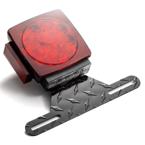 Heavy Duty Aluminum Trailer License Plate Holder Bracket With Universal Fit For Trucks Trailers RVs And Boats Durable Frame