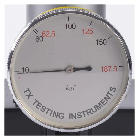 Portable Digital Hardness Tester With Magnetic Base For Steel Tubes And Mold Blocks Featuring Dead On Brinell measurements gauge close-up.