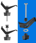 Universal Track Clamps For Accu Cut And Adaptive Cutting Systems Ideal For Building Shop Made Jigs Or Fixtures On Kreg Trak Two Pack