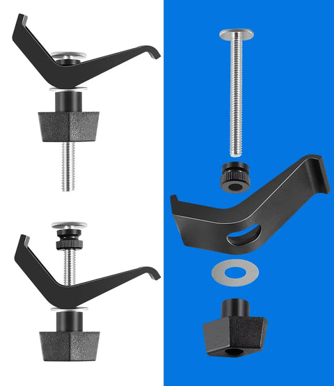 Universal Track Clamps For Accu Cut And Adaptive Cutting Systems Ideal For Building Shop Made Jigs Or Fixtures On Kreg Trak Two Pack