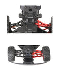 Bottom view of Aluminum Rear Upper Suspension Arms Upgrade for 1/16 Mojave GROM RC Car And Off Road Truck on chassis