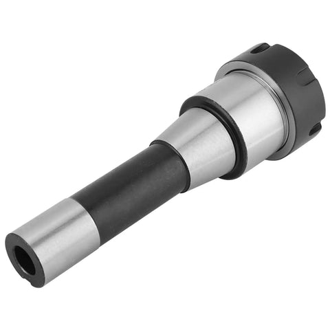 Heavy Duty Precision Machined R8 Collet Chuck Holder For Milling Cutters With 0.01mm Accuracy And 1-20mm Clamping Range, steel construction, side view.