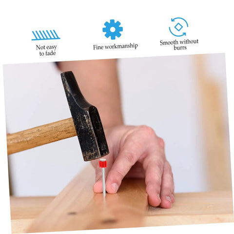 Top Shelf 100 Pack Concrete Nail Gun Spikes For Picture Hanging And Wall Mounting Heavy Duty Steel Fasteners With Maximum Penetration Grip For Masonry And Drywall That Will Hold Rock Solid And Crush Any Installation Task Smoothly