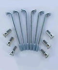 Twenty Piece Set Of 9G Electric Bicycle Spokes With Nipples Made From Premium Steel thats super durable and rust resistant