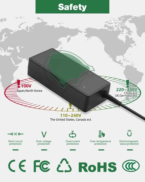 CPAP 24V DC Power Cord 90W Charger For AirSense 10 S10 CPAP Machine Replacement Cable With DC Barrel Connector