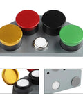 Four Compartment Watch Oil Cup with color-coded wells for quick lubricant application, pro grade metal horology tool for repairs