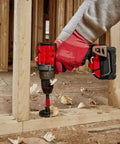 Badass 18V 1/2-Inch Compact Cordless Drill Driver Bit Socket Adapter Compatible With M18 Power System High Torque Li-Ion Motor using drill on wood.
