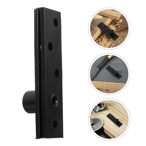 Heavy Duty 360 Degree Stainless Steel Pivot Hinge For Wood Doors And Bookcases Hidden Offset Invisible Door Hardware Concealed Pivot Hinge For Modern Interiors in black finish with mounting holes and woodworking tools.
