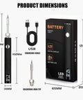 Cordless USB C Soldering Pen Cart for Electronics Repair highlighted with box, charging cable, and LED screen.