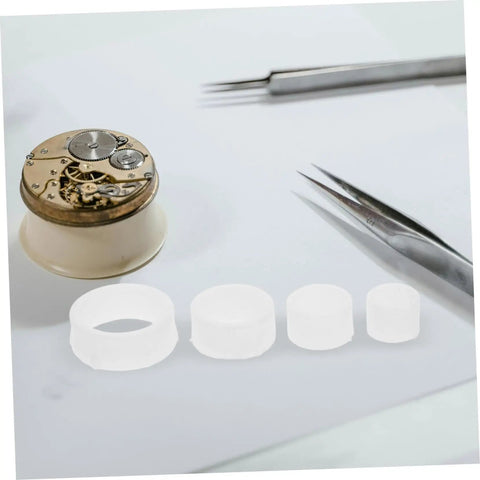 No Sweat Two Sets Grinding Wheel Diameter Sleeves Plastic Bushing Adapter Kit For Bench Grinder on a workspace with tools.