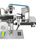 Heavy Duty Bench Belt Sander 2X36 Inch, 750W Variable Speed Grinder Tool With Digital Display Up To 5000 RPM from a side angle.
