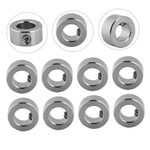 10 Pack Stainless Steel Locking Collars For Printers With Easy Installation And Lightweight Design Built To Last T8 Lead Screw Lock Rings For 3D Printer Shafts