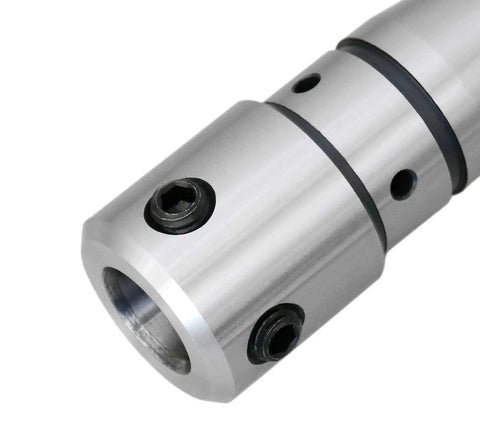 Close-up of R8 To Three Quarter Inch Weldon Shank Arbor Adapter for milling machines with Bridgeport compatibility