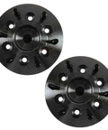 Front Wheel Bearing And Hub Assembly Pair 2009 To 2012 Chevy Colorado Gmc Canyon 2WD black metal hub assembly close-up view.
