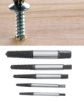 Heavy Duty 5 Piece Damaged Screw Extractor Set Made From Carbon Steel Perfect Left Hand Thread Remover Kit For Stripped Bolts And Broken Screws Easy Repair Tool To Get You Out Of A Jam, carbon steel extractors