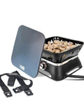 Firecube 14 Inch Portable Smokeless Propane Fire Pit With Carry Kit And Lava Rocks, 58,000 BTU, Black