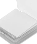 Premium White Shirt Collar Stays For Men Anti Curl Plastic Edge Supports Lock In Your Look Keeping Things Crisp And Top Tier Every Single Day Genuine Game Changing Staple in transparent storage case.