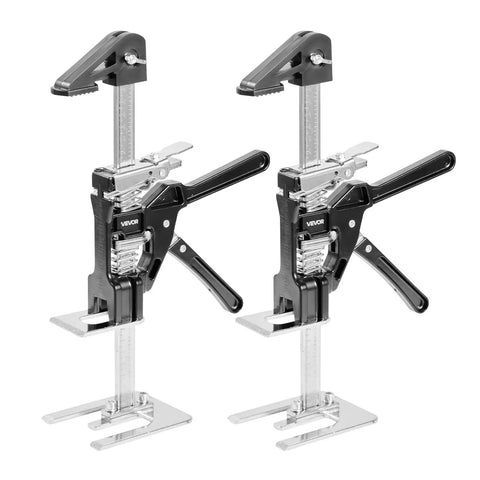 2 Pack Heavy Duty Steel Labor Saving Arm Jacks, 265 Lb Rated Lifts 6.5 Inches Flat, Magnetic Level And Quick Swap Adjustments For No Sweat Furniture Moves And Tiny Space Wins