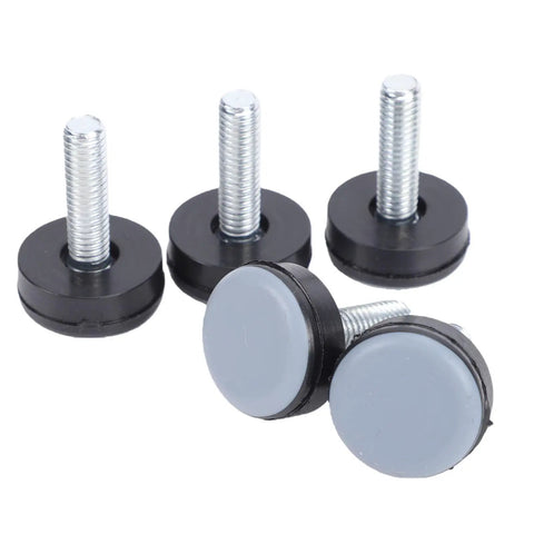 20Pcs PTFE Furniture Leveler Feet With M6 Thread For No Wobble Tables Chairs And Cabinets Anti Slip Glides Kit Display