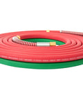 Oxy Acetylene 1 Quarter Inch Grade T Welding Hose With B Fittings And Strain Relief Set 50 Feet Durable Flame And Oil Resistant