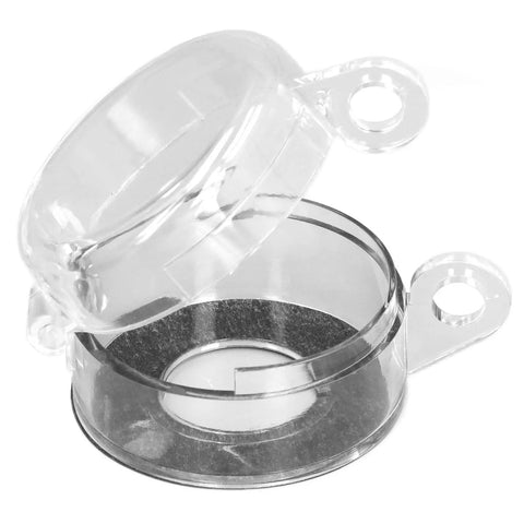 Emergency Stop Button Lockout Cover Round Transparent Push Button Guard For 22mm Diameter Protective Easy Visibility Prevents Accidental Activation In Industrial Equipment Heavy Duty Lockout Cap