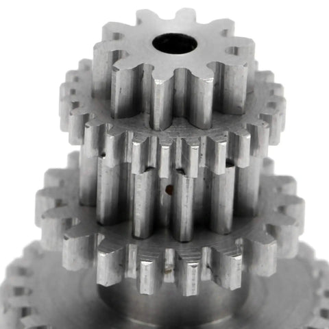 Heavy Duty Steel Gear Replacement Kit For WPL D12 1/10 Scale RC Rock Crawler Truck showing three stacked steel gears.