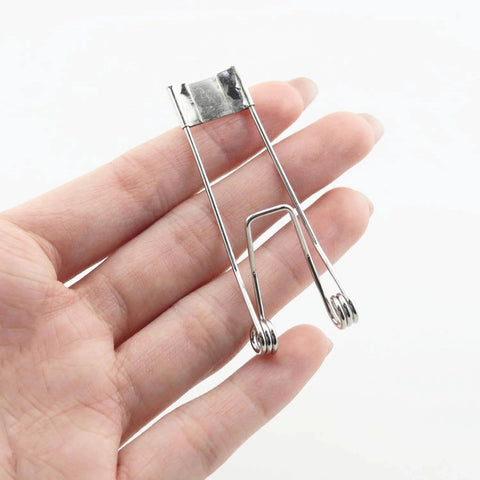 12 Pack Stainless Steel Recessed Lighting Spring Clips 60x22mm For Securing Downlights And Spotlights, suitable for ceilings
