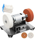 Mini Bench Grinder With Adjustable Speed Table. Electric Sanding Machine And Polisher Buffer for metal shaping and jewelry, dual grinding wheels.