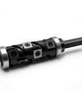 Spiral Flush Trim Router Bit, One Half Inch Shank, 65mm Cutting Length, 32mm Diameter, Top And Bottom Bearing, Heavy Duty CNC Woodworking Bit