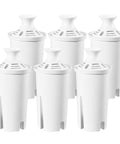 6 Pack Pitcher Filter Replacement Compatible With Brita Classic Elite OB03 Standard Ultramax And Mavea 107007 for cleaner water