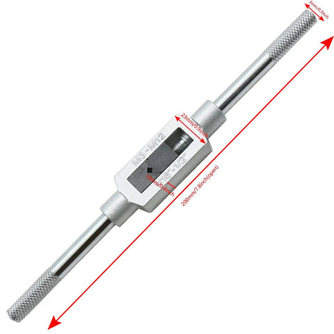 Adjustable Tap Wrench M3 M12 With One Sixteenth To One Half Inch Capacity Tap Handle And Reamer Tool Pro Grade Heavy Duty Steel Tool