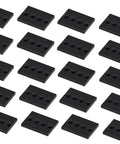 Mini Figure Display Stand Set With 50 Pieces Classic Bracket Plate 3x4 Four Studs Compatible With Lego and Other Brick Brands spread out.