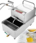 Heavy Duty 550W Commercial Mobile Fryer Filter Machine With 65L Stainless Steel Oil Filtration System, clean oil filtration unit.