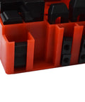 Close-up of clamp components in 58 Pack Pro Series 7/16 Inch T Slot Hold Down Clamp Kit for Bridgeport Mill Setup