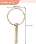 Heavy Duty Lynch Pin Kit With Rings, 16 Galvanized Retaining Pins For Farm Tractors, Trailers, And Mowers showing pin dimensions