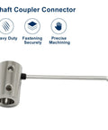 Rock Solid Steel 5mm To 8mm Bore Rigid Shaft Coupler Includes M4 Socket Screws And L Hex Wrench For Cnc Builds Built Tough Zero Shake Components, with hex wrench.