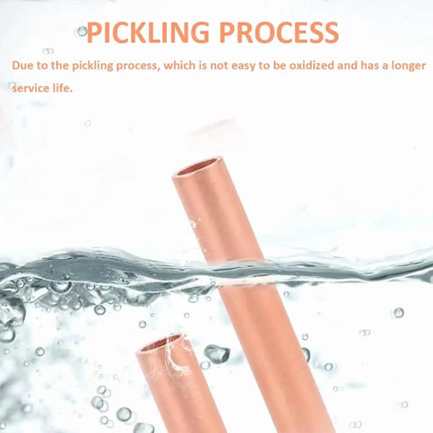 Copper ferrules in water showcasing pickling process from All In One 250 Pcs Copper Wire Ferrules Kit With 7 Size Non Insulated Crimp Connectors And Electrical Butt Terminals Assortment For Wiring DIY Electronics Auto Projects And Home Repair For Pros And DIYers.