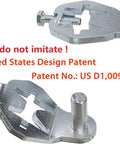 Heavy Duty T Post Gate Hinge Pins Built Tough With Rust Resistant Steel Farm Grade Target Hangers For Fence And Backyard Gates No Hassle Prep Comes With Every Bolt - Two T post hinge pins shown from above.