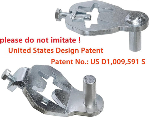 Heavy Duty T Post Gate Hinge Pins Built Tough With Rust Resistant Steel Farm Grade Target Hangers For Fence And Backyard Gates No Hassle Prep Comes With Every Bolt - Two T post hinge pins shown from above.