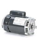 Straight-Shooting Heavy-Duty Oil Burner Motor, 3/4 HP, 3600 RPM, 56C Frame, Flange Mount, view of motor with label.