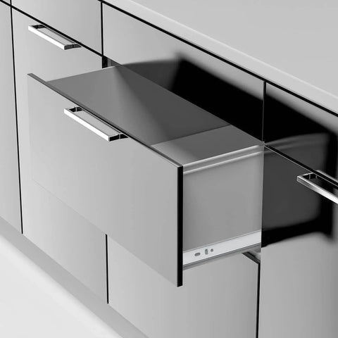 22 Inch Beefy Heavy Duty Drawer Slides Without Lock Full Extension Ball Bearing Industrial Slides with 3 Section Tracks