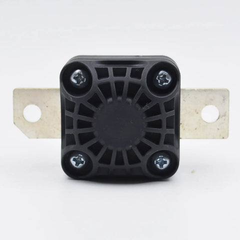 Heavy Duty High Voltage Pyrofuse Battery Disconnect Unit For Trucks And Evs Direct Bolt Up, front view with mounting brackets.