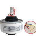 DC Brushless Fan Motor Replacement For Inverter Air Conditioner Indoor Unit ZKFP-30-8-125 with wiring detail