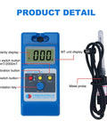 Handheld Surface Magnetic Field Gaussmeter With Ns Function And Metal Probe showing display and buttons