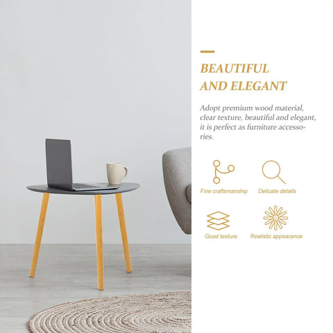 Solid Wood Table Leg Replacement Set For Cabinets And Dining Tables With High Load-Bearing Capacity And Smooth Burr-Free Surface displayed.