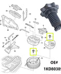 Premium Black Plastic Car Wheel Studs And Tire Mounting Screw Bolt Retainer Kit For Audi A3, Q7, RS3 Models With Durable Load Bearing Capacity No Snapping, black plastic screw bolt